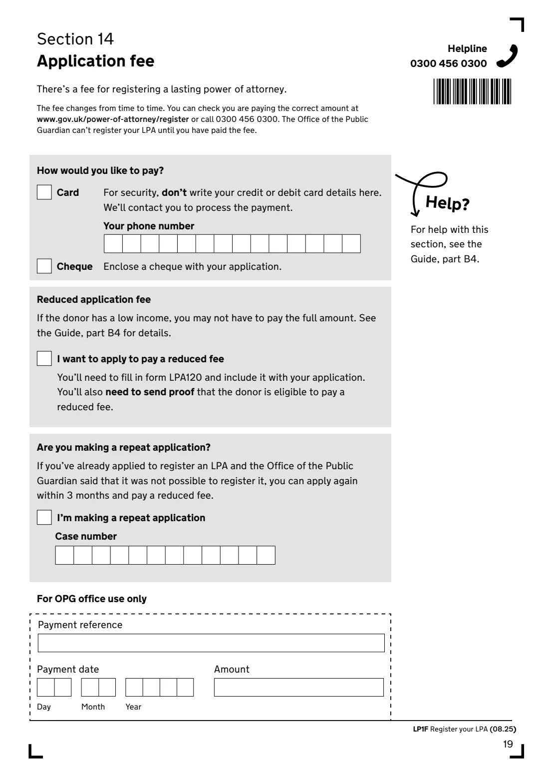 LP1F (2025) Lasting power of attorney — Property and financial affairs — page 21 of 24