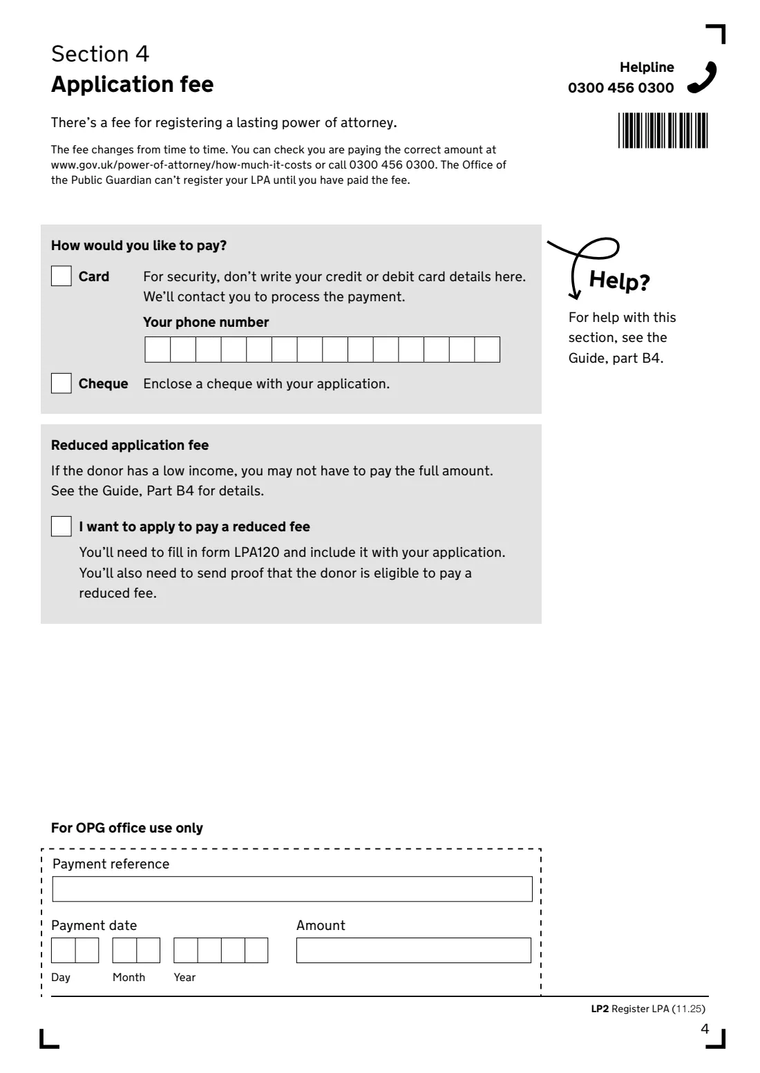 LP2 Register an LPA (2025) Register your lasting power of attorney (LP2) — page 6 of 8