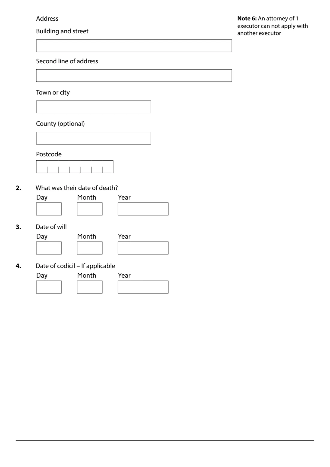 PA11 Power of attorney (will) (2022) Apply for power of attorney (will): Form PA11 — page 2 of 8