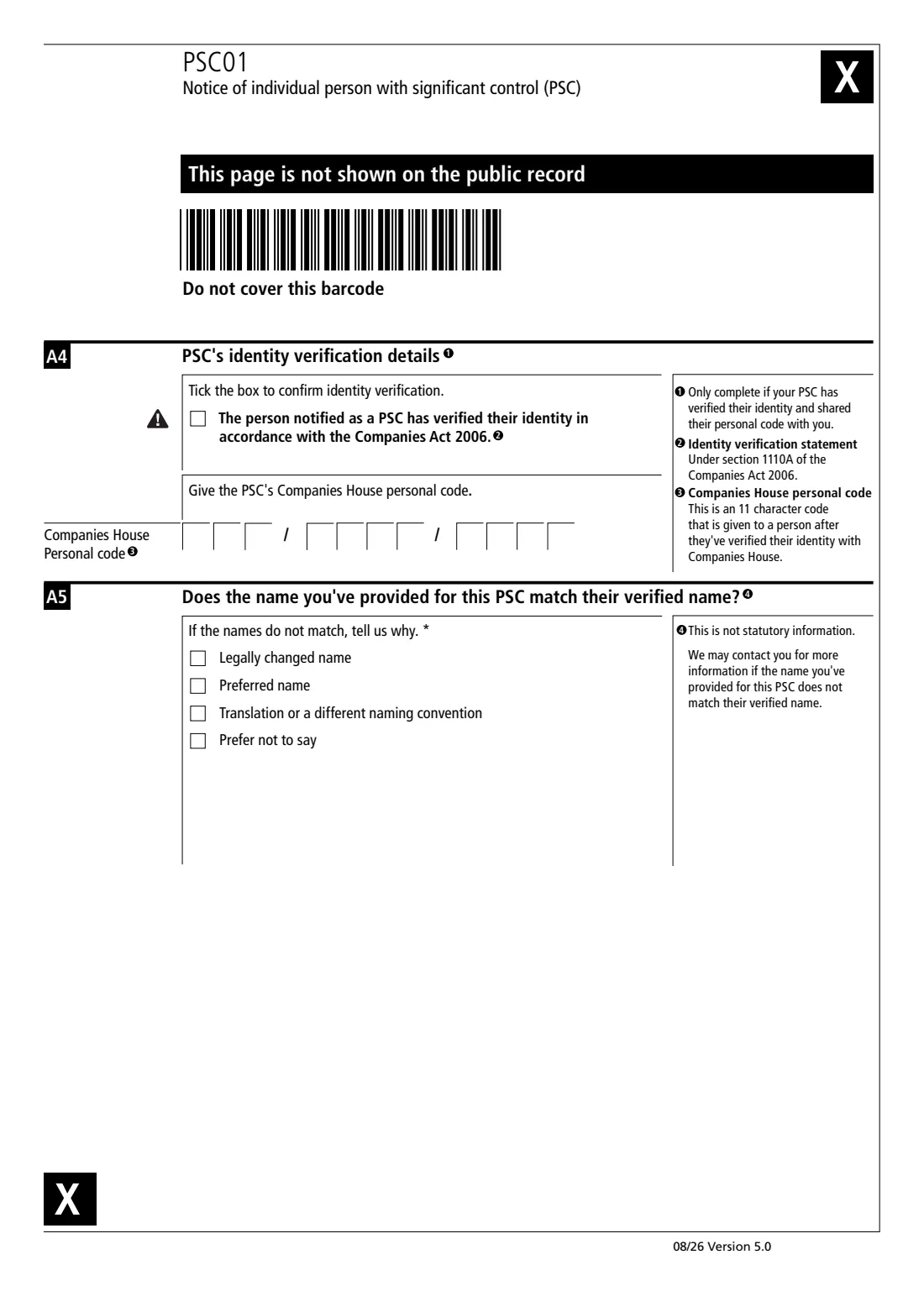 PSC01 Individual person with significant control (2026) Notice of individual person with significant control (PSC) — page 3 of 6