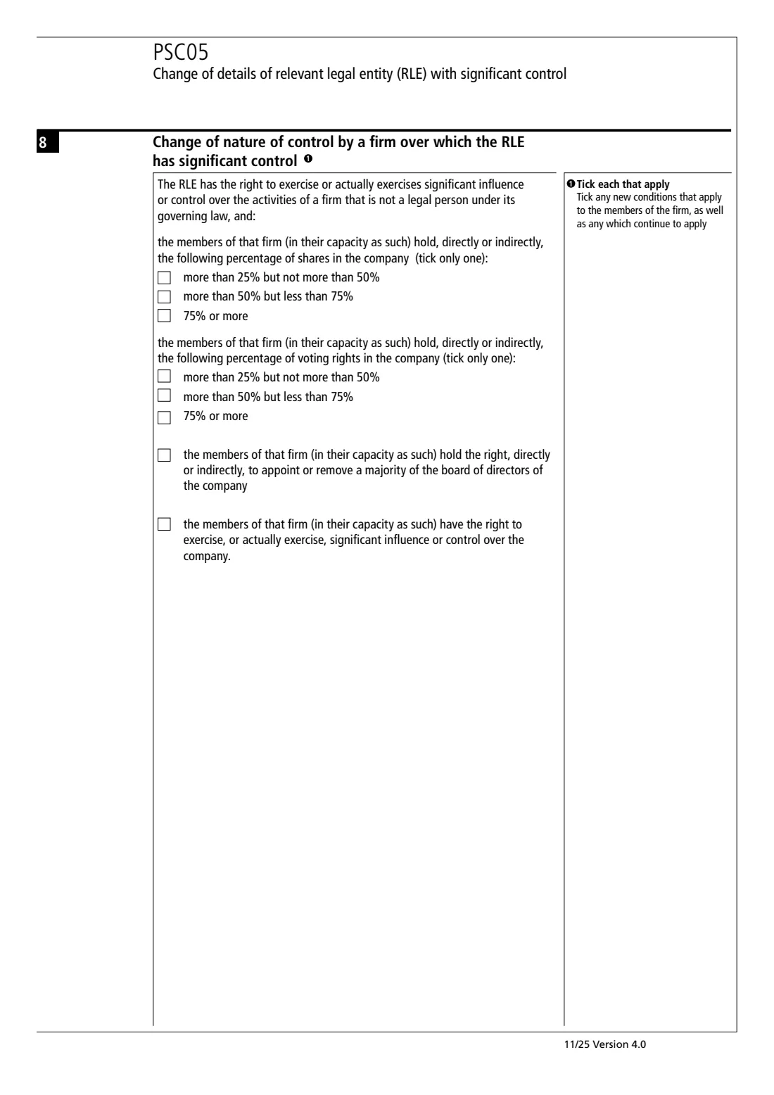 PSC05 Change a corporate PSC's (RLE) details (2025) Change of details of relevant legal entity (RLE) with significant control (PSC05) — page 3 of 5
