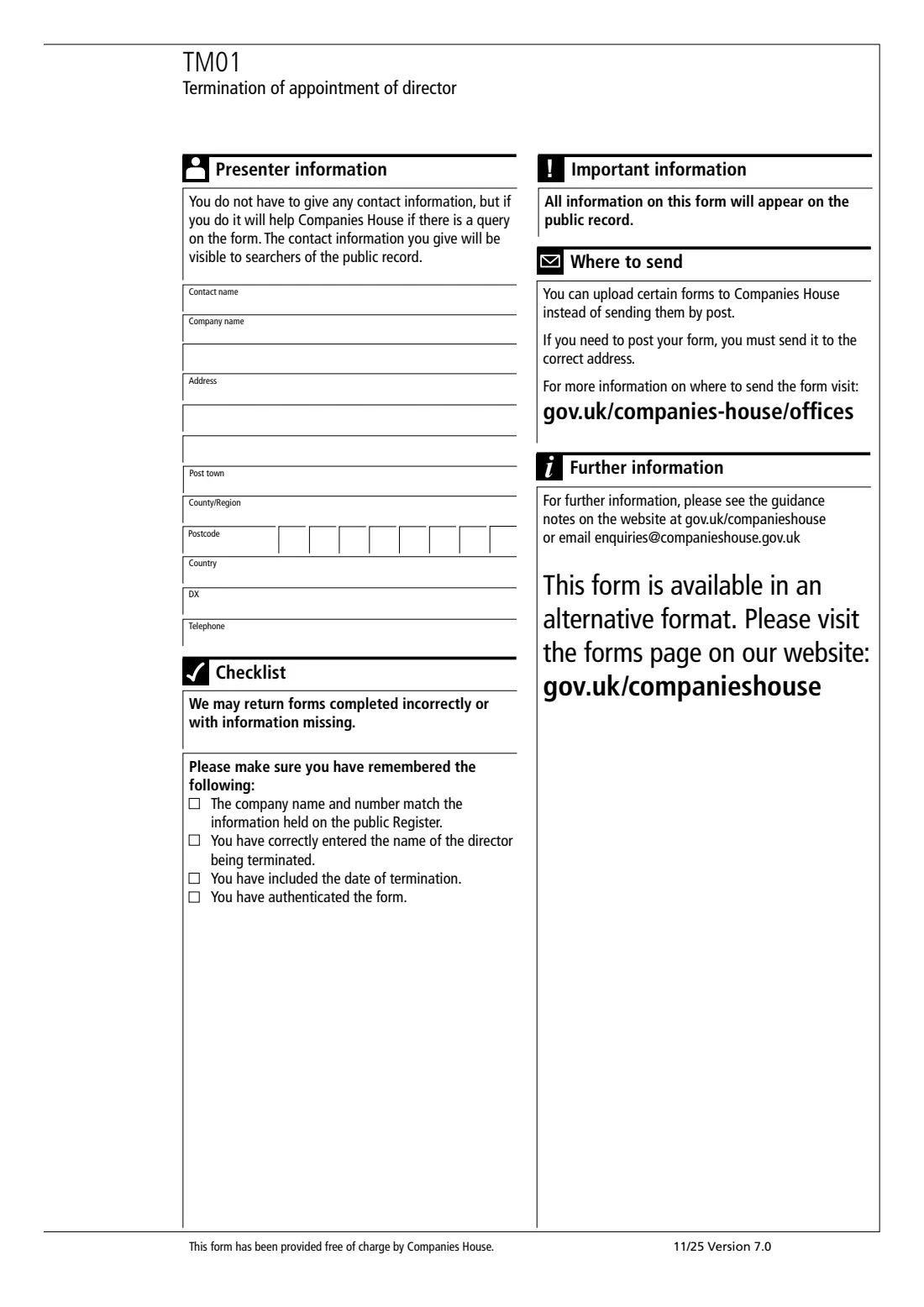 TM01 Termination of a director (2025) Termination of appointment of director (TM01) — page 2 of 2
