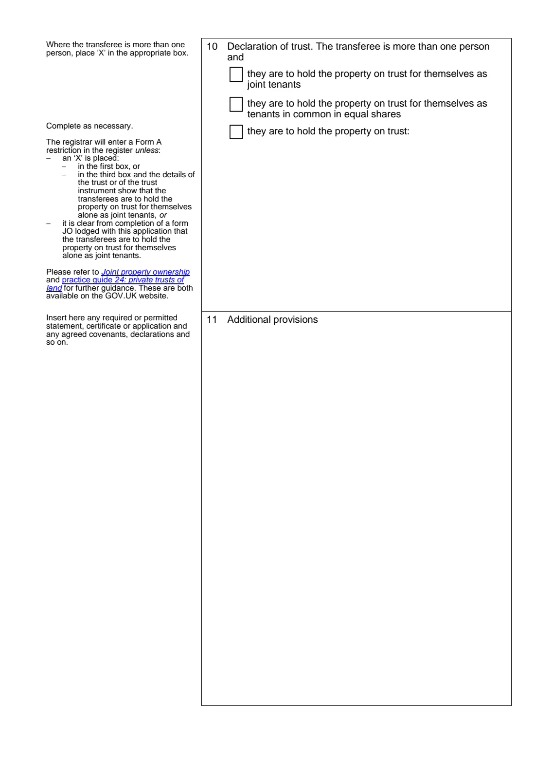 Form TR1 (transfer of whole of registered title) (2023) Transfer of whole of registered title(s) — page 3 of 4