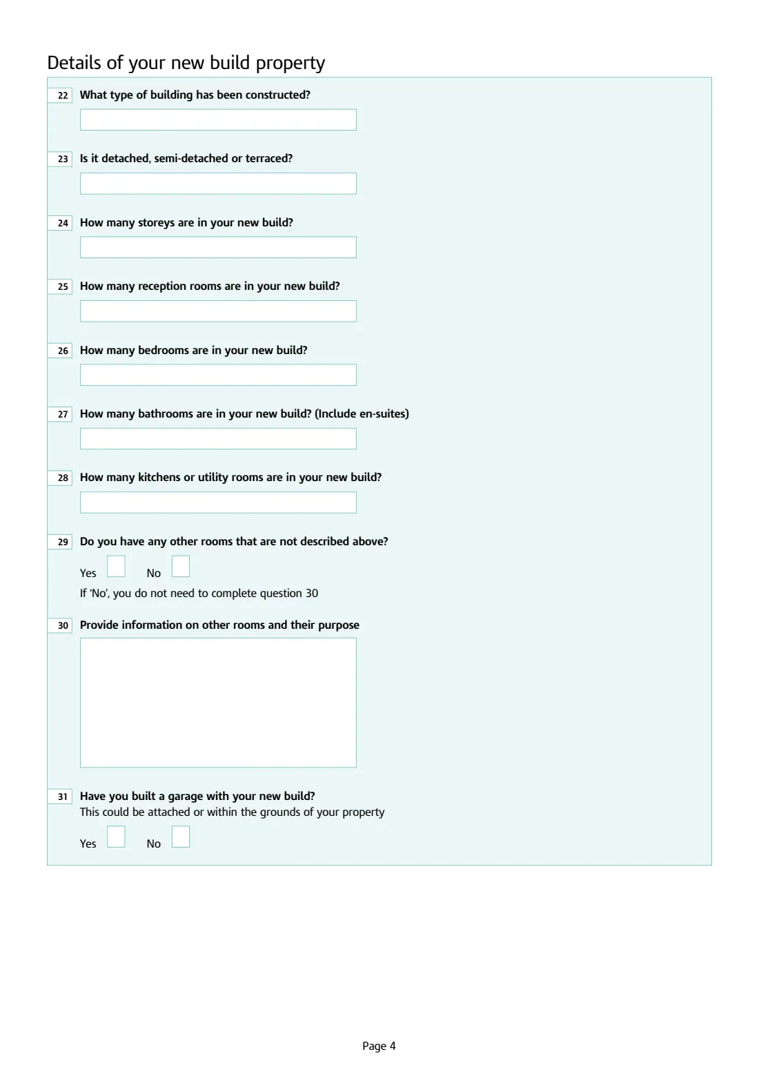 HMRC VAT431NB DIY housebuilder refund (2023) VAT refunds for DIY housebuilders — claim form for new houses — page 4 of 11