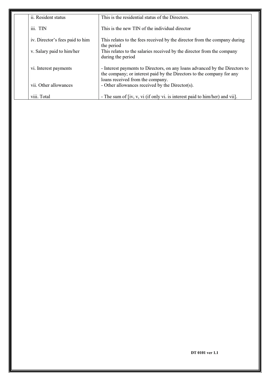 GRA DT 0101 company income tax return (2017) Company Self Assessment Return — page 10 of 10