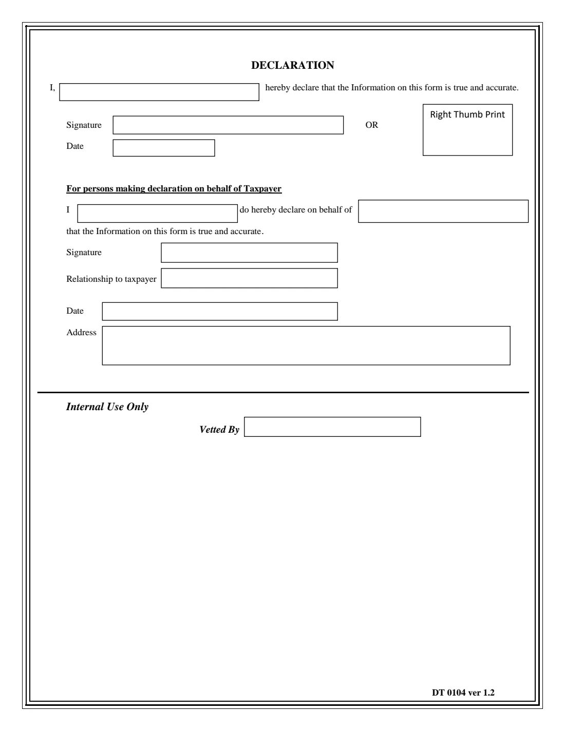 GRA DT 0104 annual estimate (2020) Personal Income Tax Form — Annual Estimate — page 2 of 3