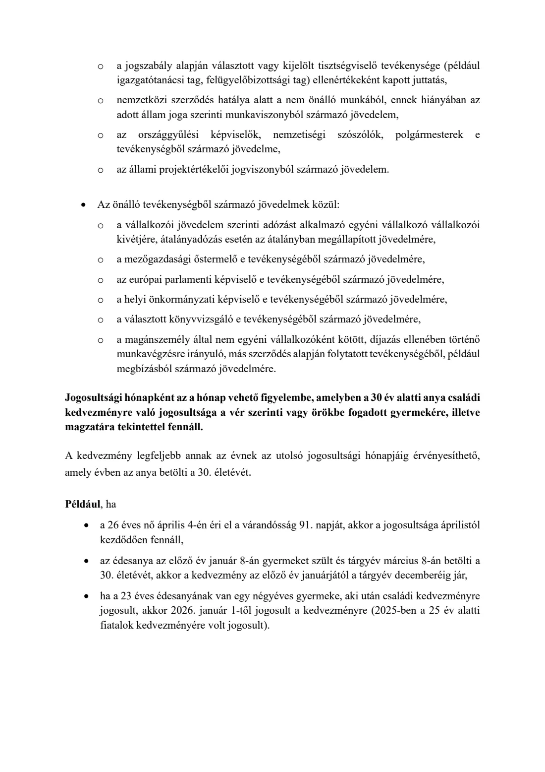 Mothers under 30 allowance declaration (2026) Tax-advance declaration for the allowance for mothers under 30 (Adóelőleg-nyilatkozat a 30 év alatti anyák kedvezményének érvényesítéséről) — page 4 of 7