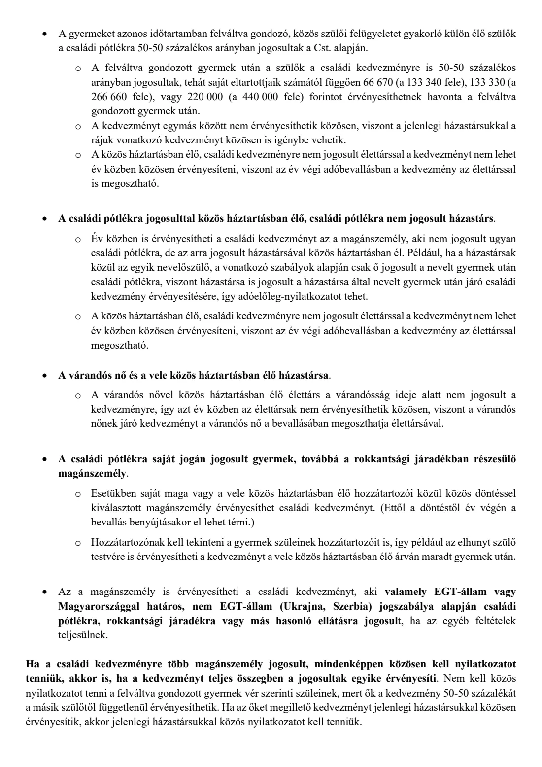 Family tax allowance declaration (családi kedvezmény) (2026) Adóelőleg-nyilatkozat a családi kedvezmény és járulékkedvezmény érvényesítéséről — page 3 of 9