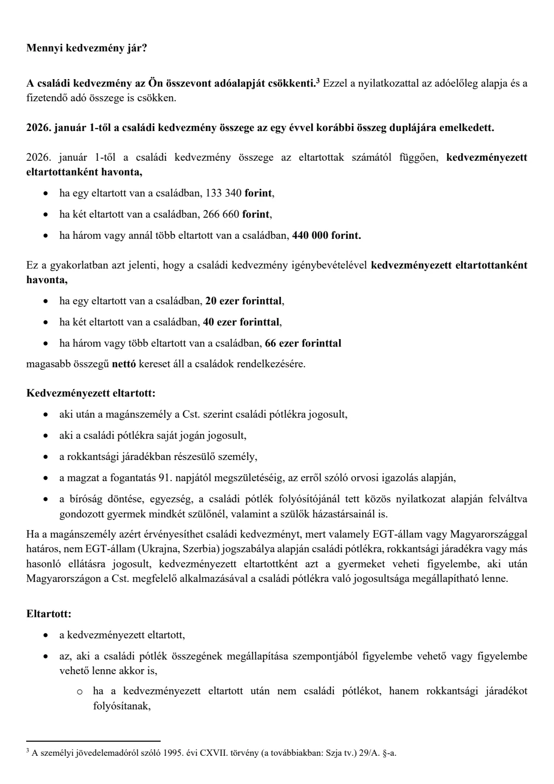 Family tax allowance declaration (családi kedvezmény) (2026) Adóelőleg-nyilatkozat a családi kedvezmény és járulékkedvezmény érvényesítéséről — page 4 of 9