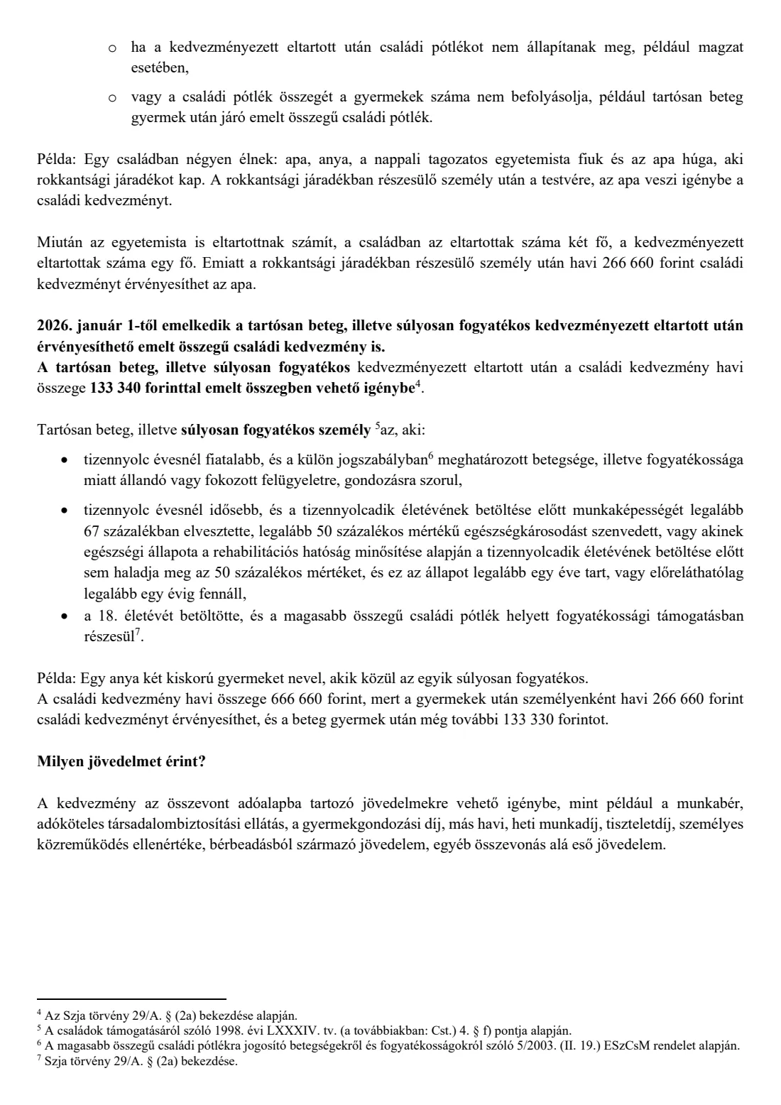Family tax allowance declaration (családi kedvezmény) (2026) Adóelőleg-nyilatkozat a családi kedvezmény és járulékkedvezmény érvényesítéséről — page 5 of 9