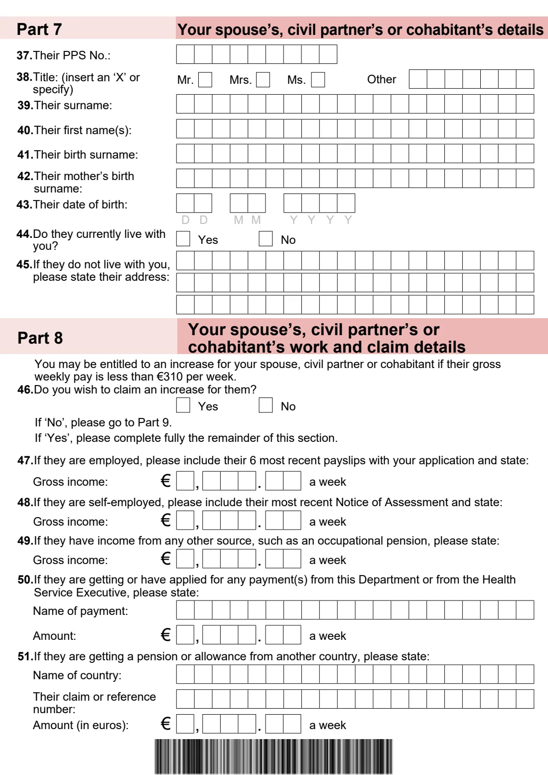 Form AB1 (Adoptive Benefit) (2025) Application form for Adoptive Benefit (AB1) — page 11 of 12