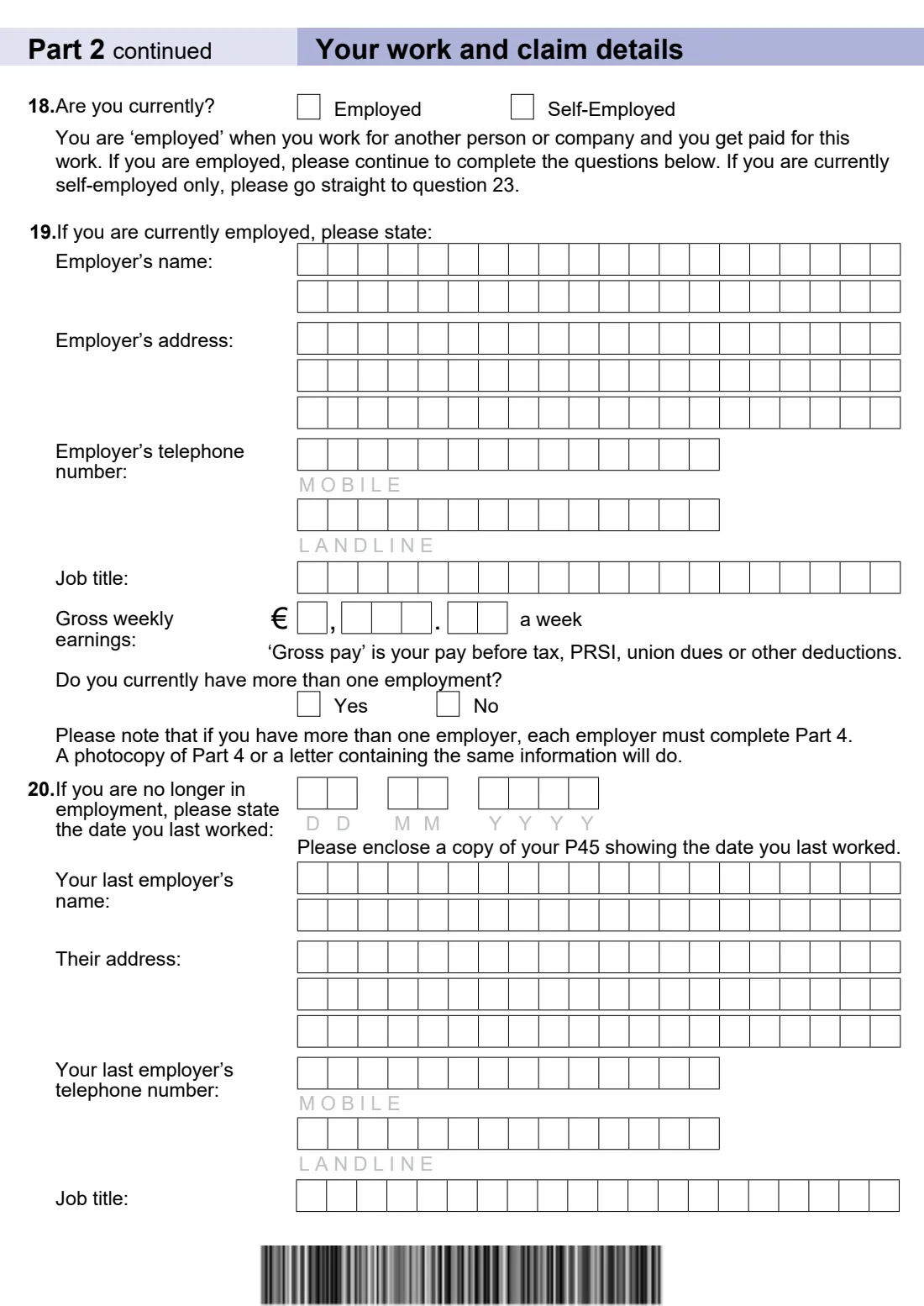Form AB1 (Adoptive Benefit) (2025) Application form for Adoptive Benefit (AB1) — page 5 of 12