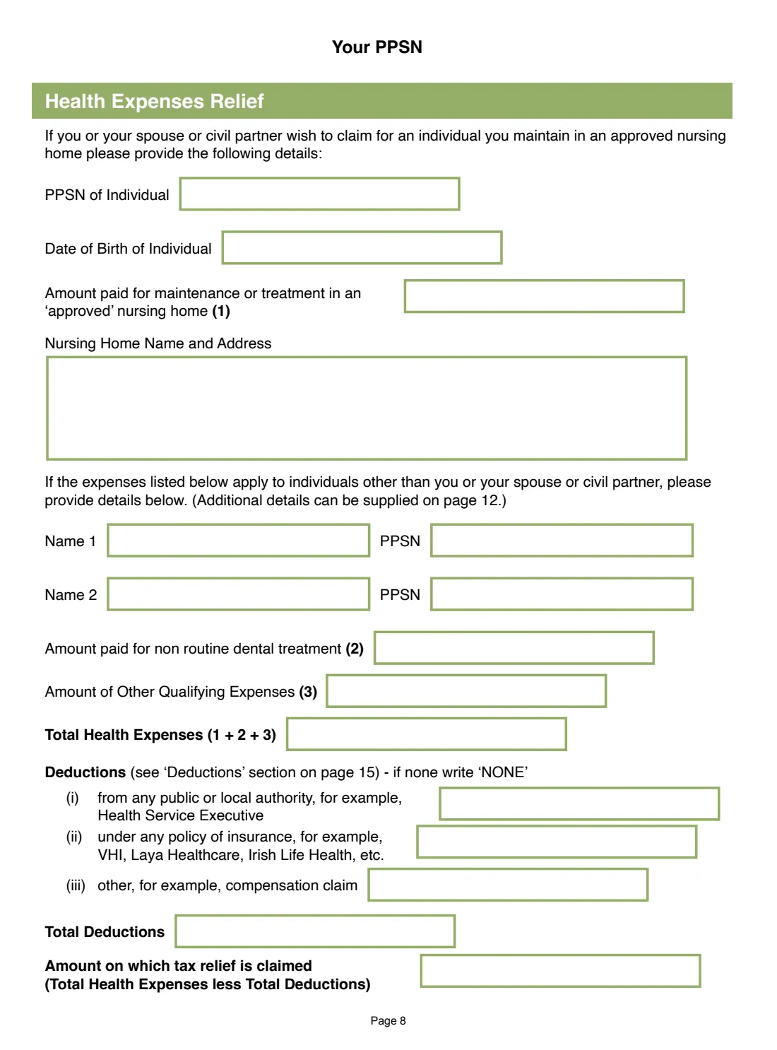 Form 12S (2025) (2025) Form 12S: Income Tax Return 2025 (incorporating Med 1) — page 8 of 16