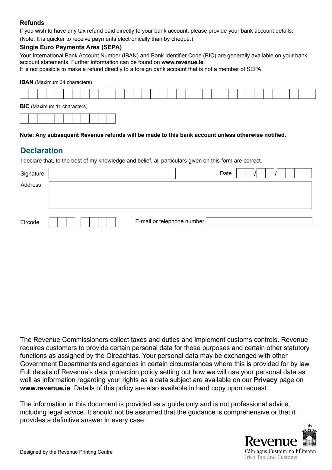 Form IT31 (tuition fees tax relief) (2020) Form IT31: Claim for Tax Relief in Respect of Tuition Fees — page 2 of 2