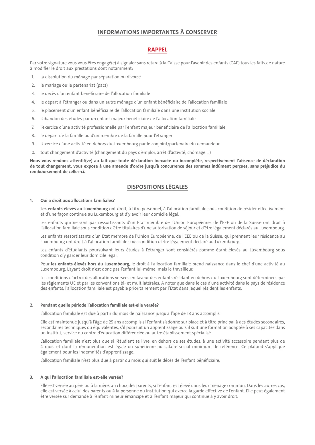CAE family allowance application (allocation familiale) (2025) Demande d'allocation familiale — page 3 of 4