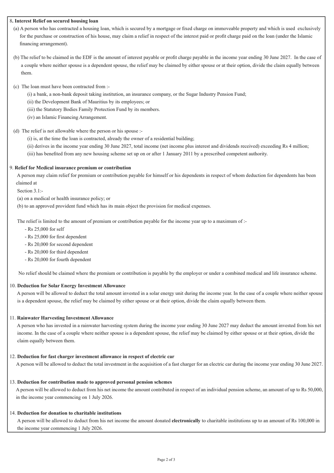 EDF (PAYE) 2026-27 (2026) Pay As You Earn (PAYE) — Employee Declaration Form (EDF), income year 1 July 2026 to 30 June 2027 — page 3 of 4