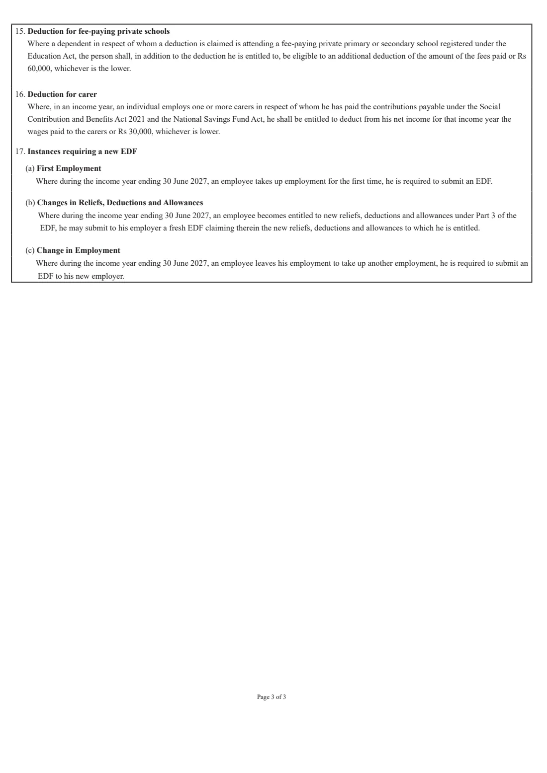EDF (PAYE) 2026-27 (2026) Pay As You Earn (PAYE) — Employee Declaration Form (EDF), income year 1 July 2026 to 30 June 2027 — page 4 of 4