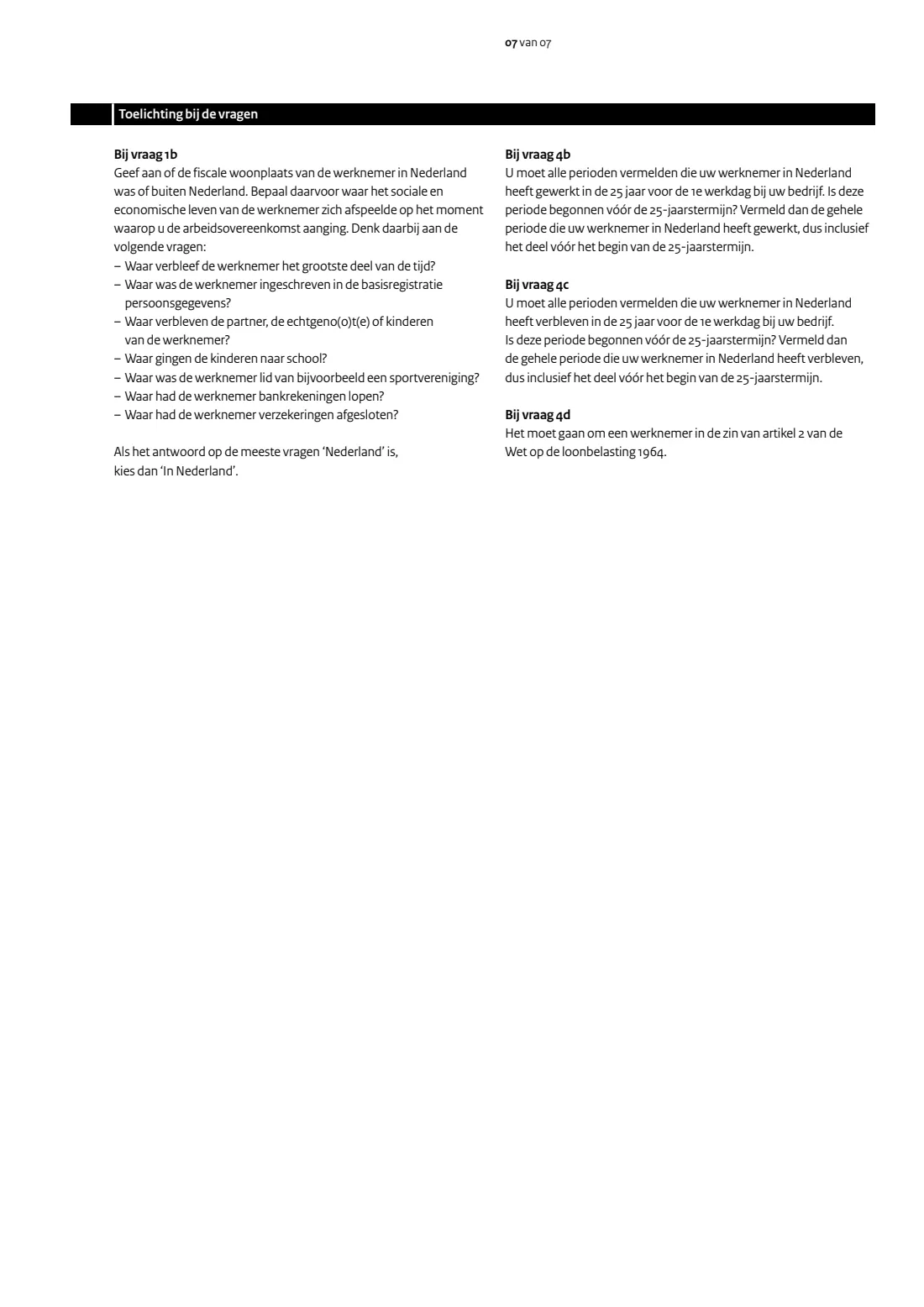 LH 598 - Expatregeling (30%-regeling) 2026 (2026) Verzoek 2026 Loonheffingen - Expatregeling (30%-regeling): request to apply the 30% ruling for an employee — page 7 of 7