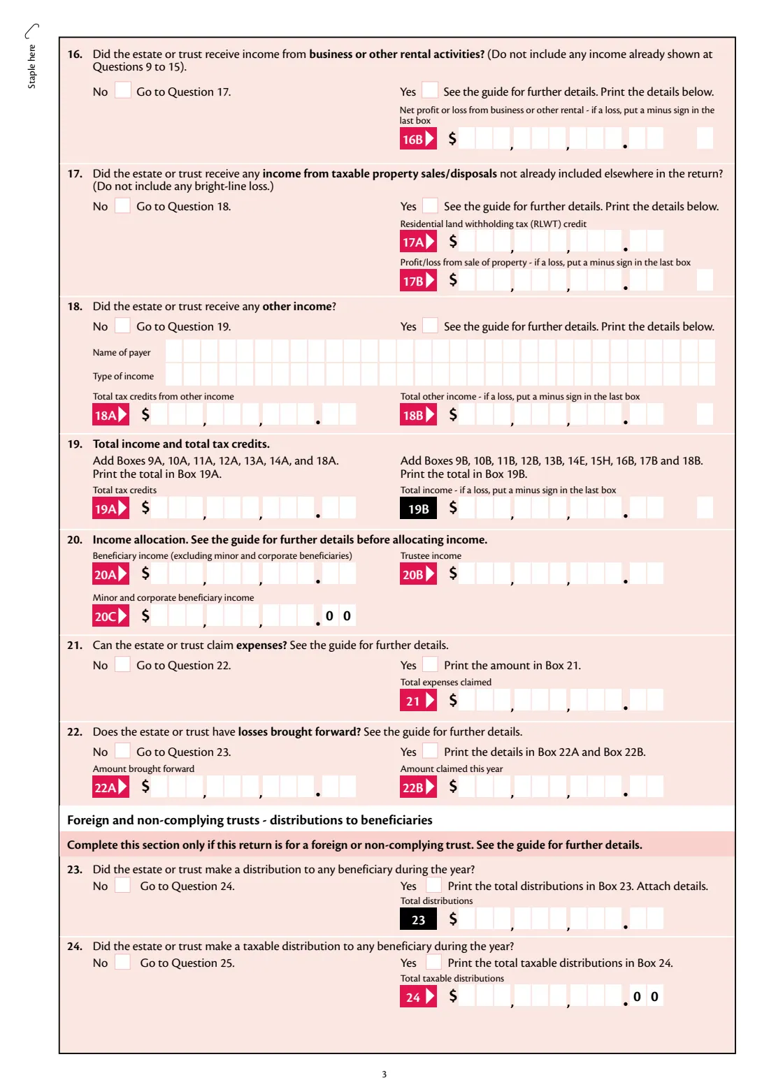 IR6 Estate or trust return 2026 (2026) Income tax return: estate or trust 2026 (1 April 2025 to 31 March 2026) — page 3 of 6