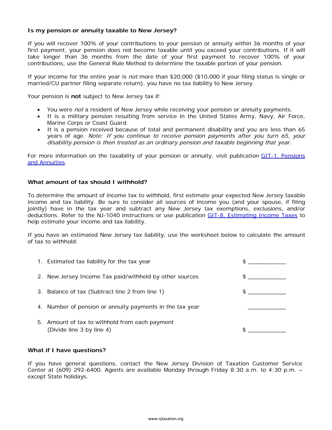 Form NJ-W-4P (2017) Certificate of Voluntary Withholding of New Jersey Gross Income Tax from Pension and Annuity Payments — page 2 of 2