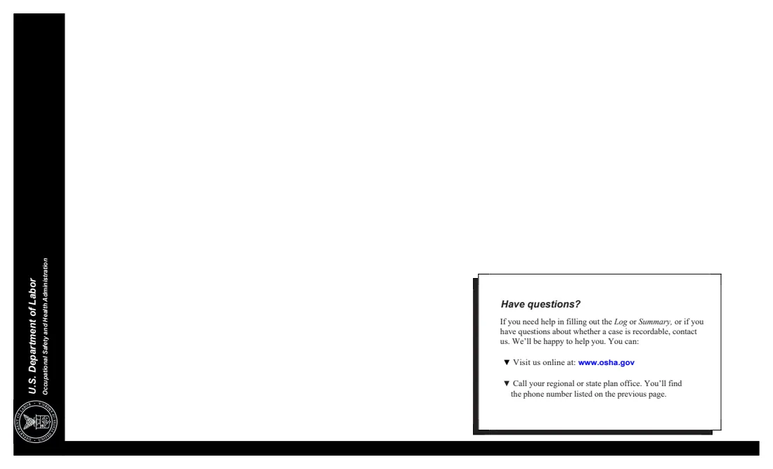 OSHA Forms 300, 300A and 301 (2004) Forms for Recording Work-Related Injuries and Illnesses (OSHA 300, 300A, 301) — page 12 of 12