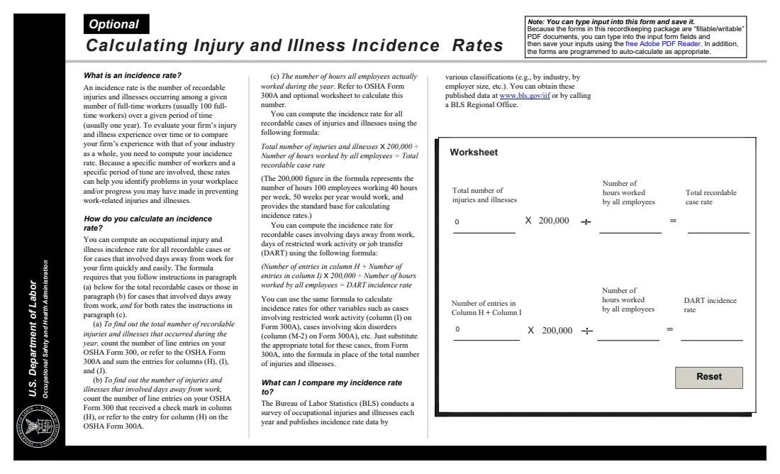 OSHA Forms 300, 300A and 301 (2004) Forms for Recording Work-Related Injuries and Illnesses (OSHA 300, 300A, 301) — page 5 of 12