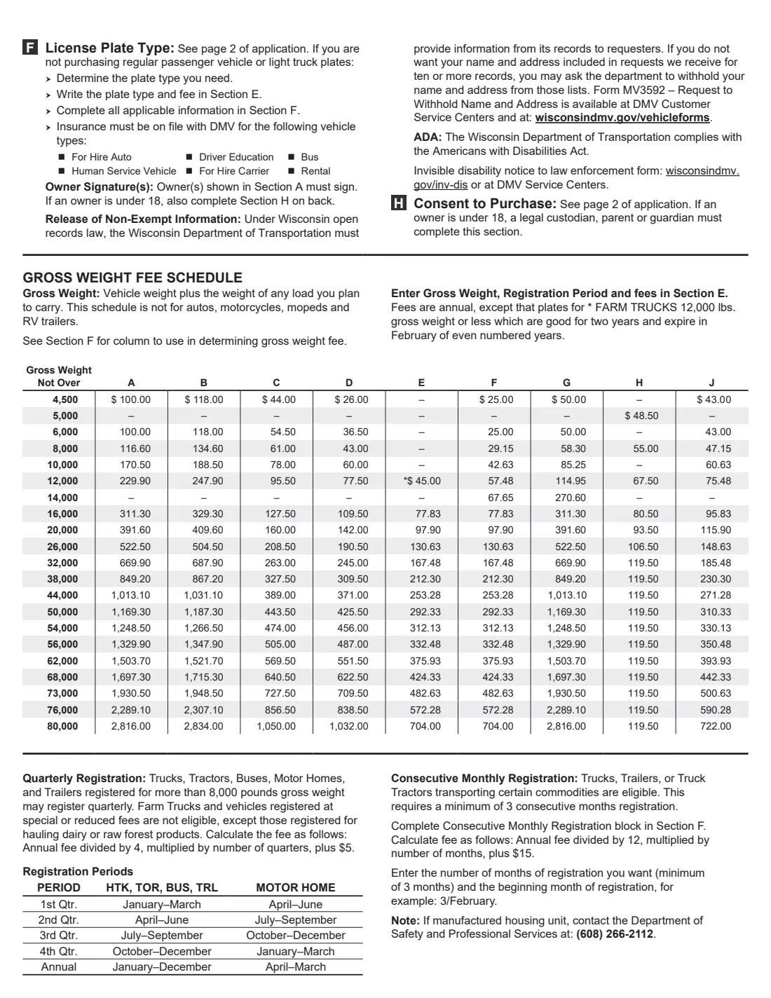 Wisconsin Form MV1 (2026) Wisconsin Title & License Plate Application — page 2 of 4